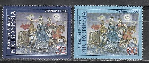 Микронезия 1996, Рождество, Сказки, 2 марки
